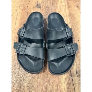 Birkenstock Arizona Black Rubber Waterproof Sandals Size 43 280 M10